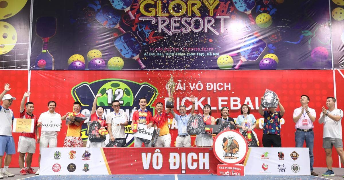 CLB  tuổi Tý xuất sắc giành ngôi Vô địch Pickleball các CLB 12 Con giáp - Cup Glory 2025