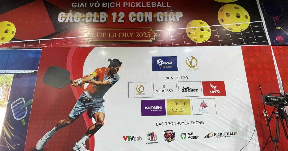 CLB  tuổi Tý xuất sắc giành ngôi Vô địch Pickleball các CLB 12 Con giáp - Cup Glory 2025