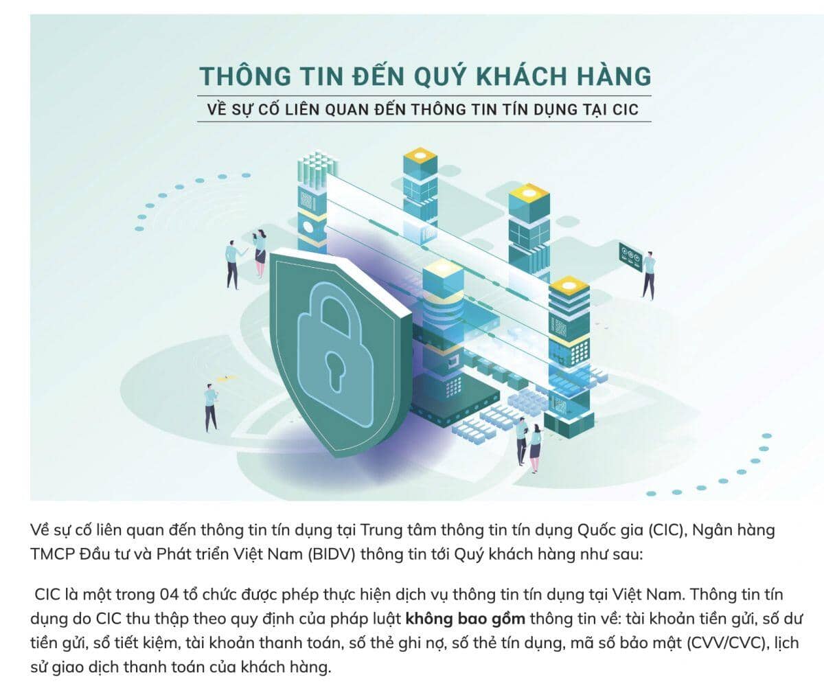 Big 4 ngân hàng đồng loạt phát cảnh báo sau sự cố CIC