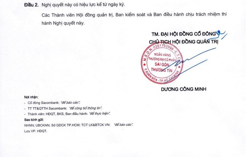 Cổ đông STB không thông qua bổ sung chủ tịch làm đại diện pháp luật