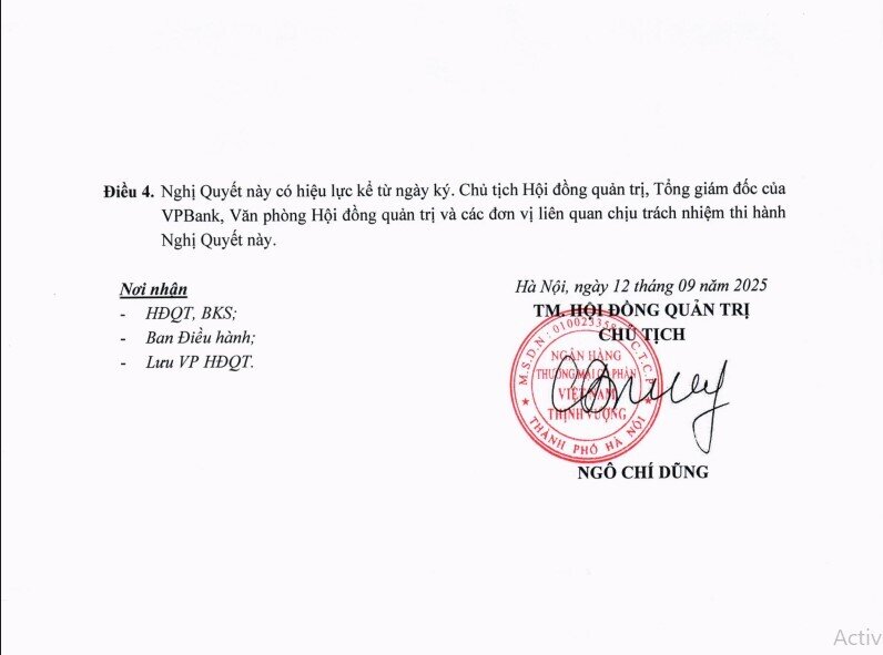 VPBank muốn chuyển nhượng gần 10% vốn tại OPES cho VPBankS