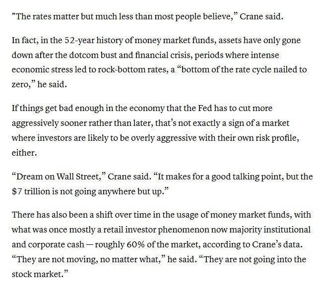 7.000 tỷ USD sẽ vào TTCK khi Fed hạ lãi suất