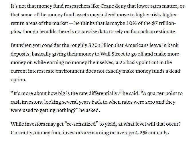 7.000 tỷ USD sẽ vào TTCK khi Fed hạ lãi suất