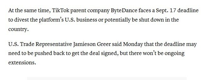 Mỹ - Trung đạt thoả thuận về TikTok, ông Trump và ông Tập sẽ chốt điều khoản vào thứ Sáu