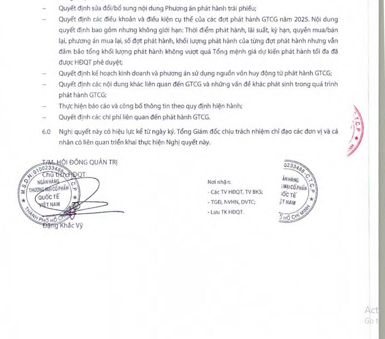 VIB dự kiến chào bán 4.000 tỷ đồng trái phiếu để tăng vốn cấp 2