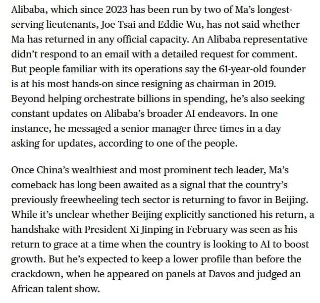 Jack Ma trở lại Alibaba