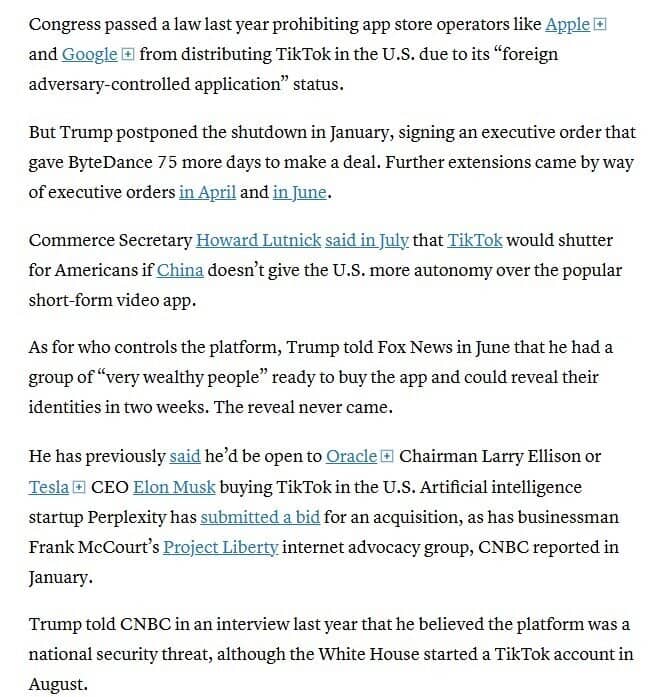 Mỹ - Trung đạt thoả thuận về TikTok, ông Trump và ông Tập sẽ chốt điều khoản vào thứ Sáu