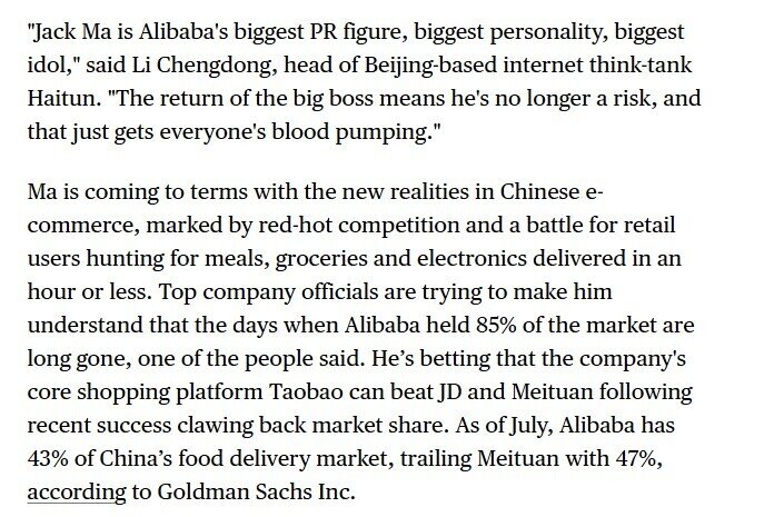 Jack Ma trở lại Alibaba
