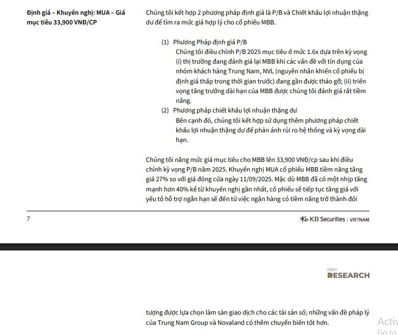 Một mã ngân hàng lọt vào danh sách khuyến nghị mua, dư địa tăng giá gần 20%