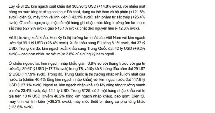 Tăng trưởng quý 3 có thể cán mốc 8,9%, sát ngưỡng mục tiêu Chính phủ