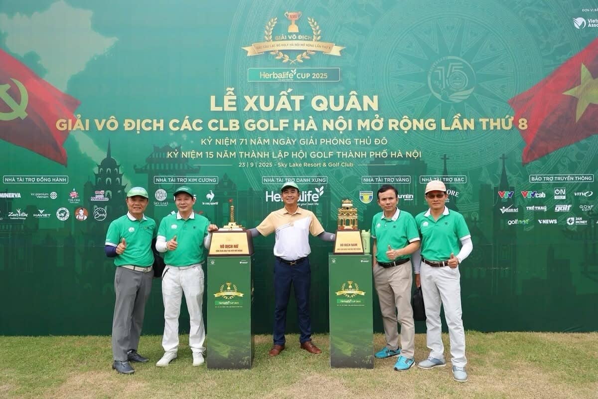 Hơn 300 golfer đồng hành lễ xuất quân giải vô địch các CLB Hà Nội mở rộng lần thứ 8 – Herbalife Cup 2025.