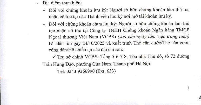 Vietcombank sắp chi gần 3.800 tỷ trả cổ tức bằng tiền mặt