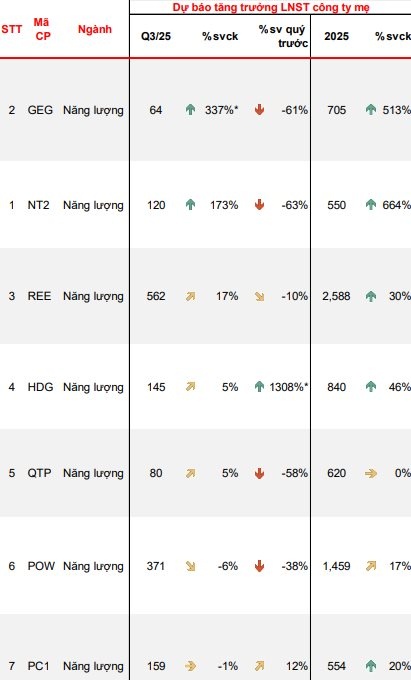 MBS hé lộ lợi nhuận quý III ngành điện: Một cái tên tăng trưởng “sốc” bằng lần