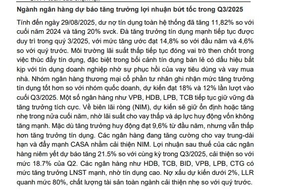 CTCK ước tính lợi nhuận quý 3/2025 của 60 doanh nghiệp "hot": Một "đại gia" xây dựng dự báo tăng 3.800%, loạt DN quen mặt bứt phá bằng lần