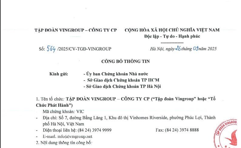 Vingroup sẽ phát hành 2.500 tỷ đồng trái phiếu để cơ cấu nợ