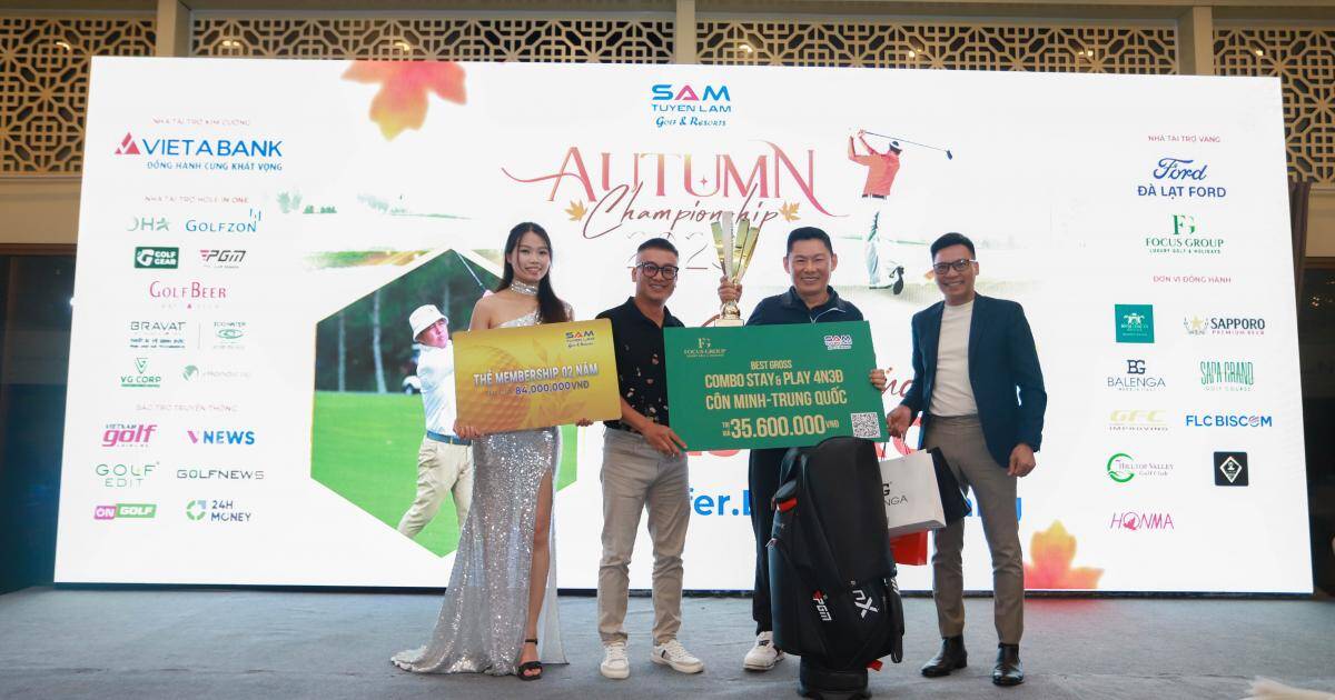 Golfer Lưu Ngọc Sáng  vô địch giải SAM Tuyền Lâm Autumn Championship 2025