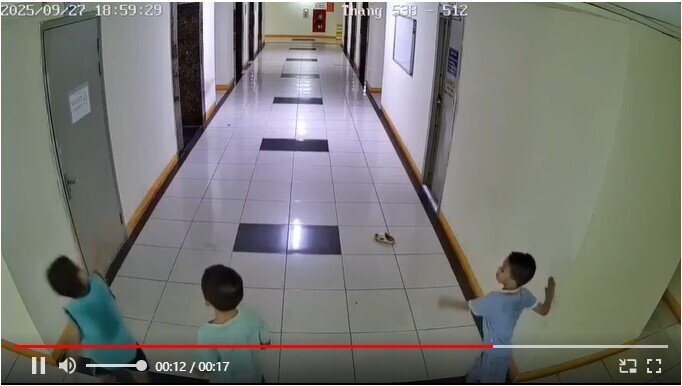 Tranh cãi vụ cháu bé ở Hà Nội ném dép trúng van nước chung cư khiến 4 thang máy lênh láng, hư hỏng