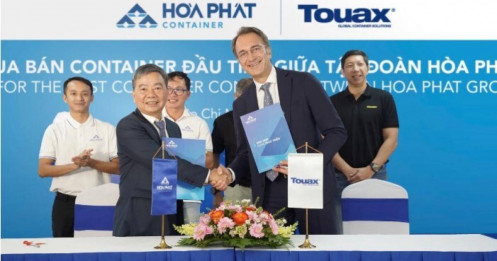Hòa Phát bàn giao đơn hàng container đầu tiên cho Touax Container Leasing