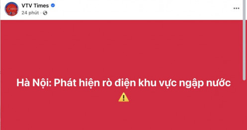 Hà Nội: Phát hiện rò điện khu vực ngập nước