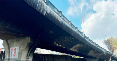 Hơn 2,6 tỷ đồng sửa cầu Vĩnh Tuy sau vụ cháy bãi xe