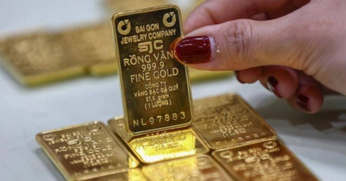Mỗi lượng vàng miếng tăng 1,3 triệu đồng