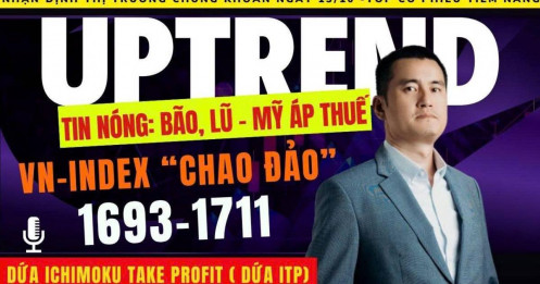 Chứng khoán hôm nay: Bão lũ, Mỹ áp thuế Trung Quốc 100% , VN-Index "chao đảo" rơi về 1693-1711?