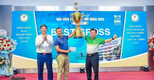 Golfer Kiều Văn Cường ( Gross 76) vô địch Giải Golf Học viện Tài chính Mở rộng năm 2025 - Cup BIDV