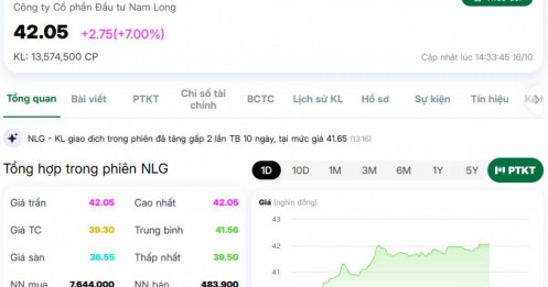 NLG 'dậy sóng' trước thềm phát hành 100 triệu cổ phiếu