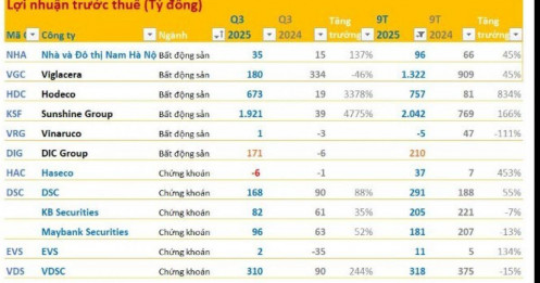 Cập nhật KQKD quý 2 chiều 17/10
