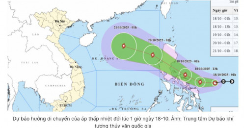 Tin mới về áp thấp nhiệt đới sắp mạnh lên thành bão, gần vào Biển Đông
