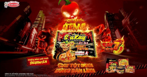 Acecook tung ra phiên bản giới hạn Mì SiuKay Ớt Ma – “Cấp độ cay cực đỉnh” chào đón mùa Halloween 2025.
