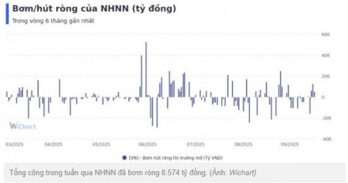 Tuần qua, NHNN bơm ròng gần 9.000 tỷ đồng