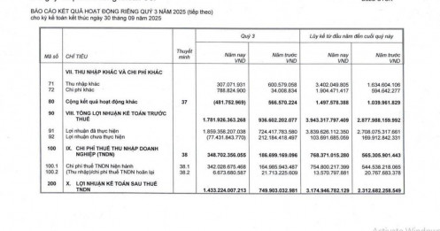 SSI lãi trước thuế gần 1.800 tỷ trong quý 3, dư nợ margin cao kỷ lục hơn 39.000 tỷ đồng
