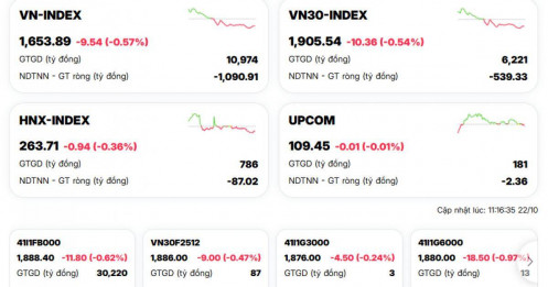 Tâm lý thận trọng bao trùm, VN-Index đảo chiều giảm điểm
