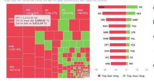 Khối ngoại rút ròng hàng nghìn tỷ đồng khỏi 1 cổ phiếu VN30 từ đầu tháng