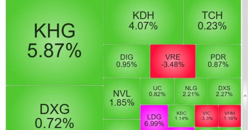 Nhóm midcap bất động sản hút dòng tiền