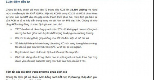 MBS chỉ ra một cổ phiếu ngân hàng đang định giá thấp, tiềm năng tăng tới 34%
