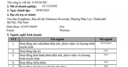 Gia đình tỷ phú Phạm Nhật Vượng lập công ty V-Film, chính thức lấn sân sang lĩnh vực phim ảnh – âm nhạc
