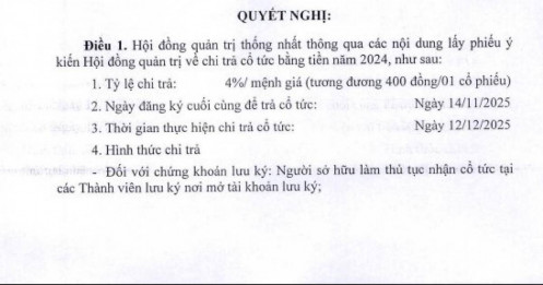 1.600 tỷ đồng sắp "chảy về túi" cổ đông GVR trong tháng 12