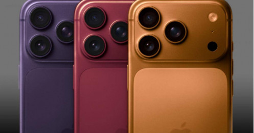 Rò rỉ 3 màu sắc mới trên iPhone 18 Pro năm 2026