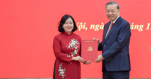 Bà Bùi Thị Minh Hoài làm Bí thư Đảng ủy Mặt trận Tổ quốc, các đoàn thể Trung ương