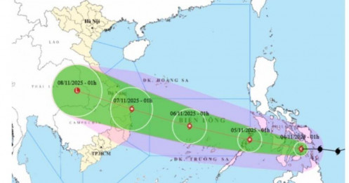 Bão số 13 Kalmaegi tiến vào Biển Đông, gió giật trên cấp 17