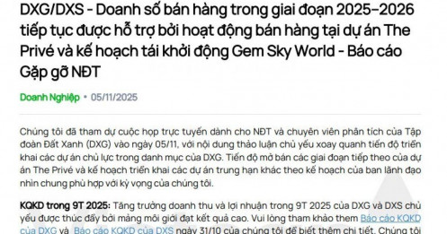 Đất Xanh (DXG): Khoảng 400 căn hộ tại dự án Gem Sky World chờ ghi nhận doanh thu