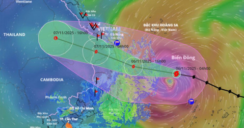 Bão di chuyển quá nhanh, đêm nay đỉnh điểm mưa to gió lớn
