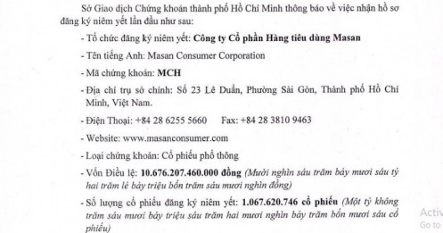 Doanh nghiệp 200.000 tỷ của ông Nguyễn Đăng Quang chính thức nộp hồ sơ niêm yết trên HoSE