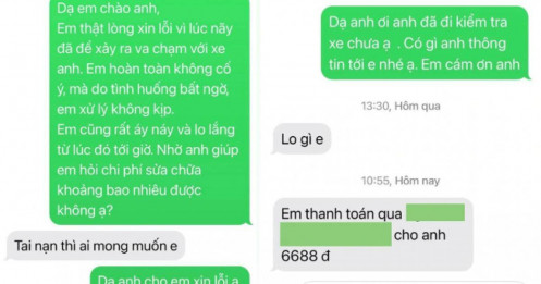 Đâm vào ô tô dừng đèn đỏ, cô gái “bàng hoàng” khi bị chủ xe yêu cầu trả… 6.688 đồng