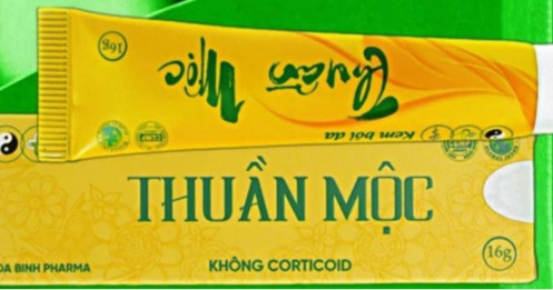 Thu hồi, tiêu hủy lô kem bôi da Thuần Mộc không đạt chất lượng