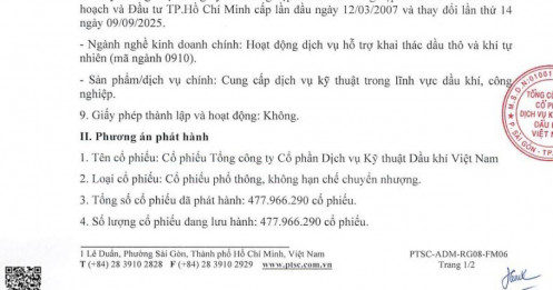 PVS chốt trả cổ tức bằng cổ phiếu, nâng vốn điều lệ lên hơn 5.100 tỷ đồng