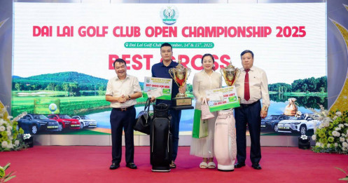 Gần 1000 golfer tham gia tranh tài giải Vô địch Câu lạc bộ Sân golf Đại Lải mở rộng 2025
