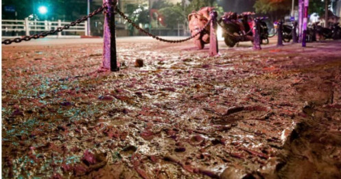 Xác minh bùn nhão trên phố Tôn Đức Thắng: Metro không liên quan